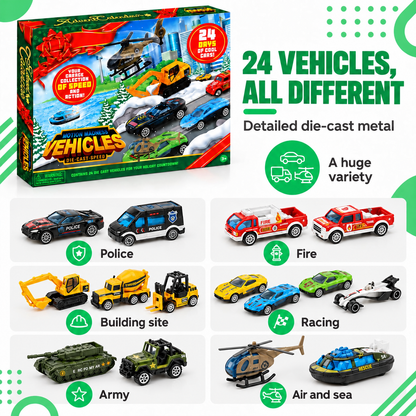 The advent calendar with a car behind every door