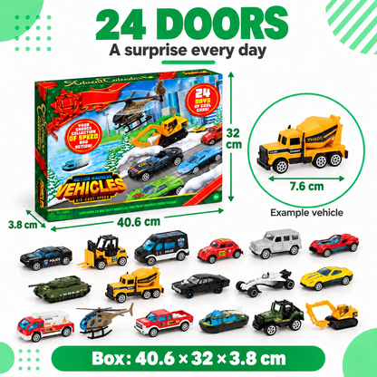 The advent calendar with a car behind every door