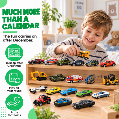 The advent calendar with a car behind every door