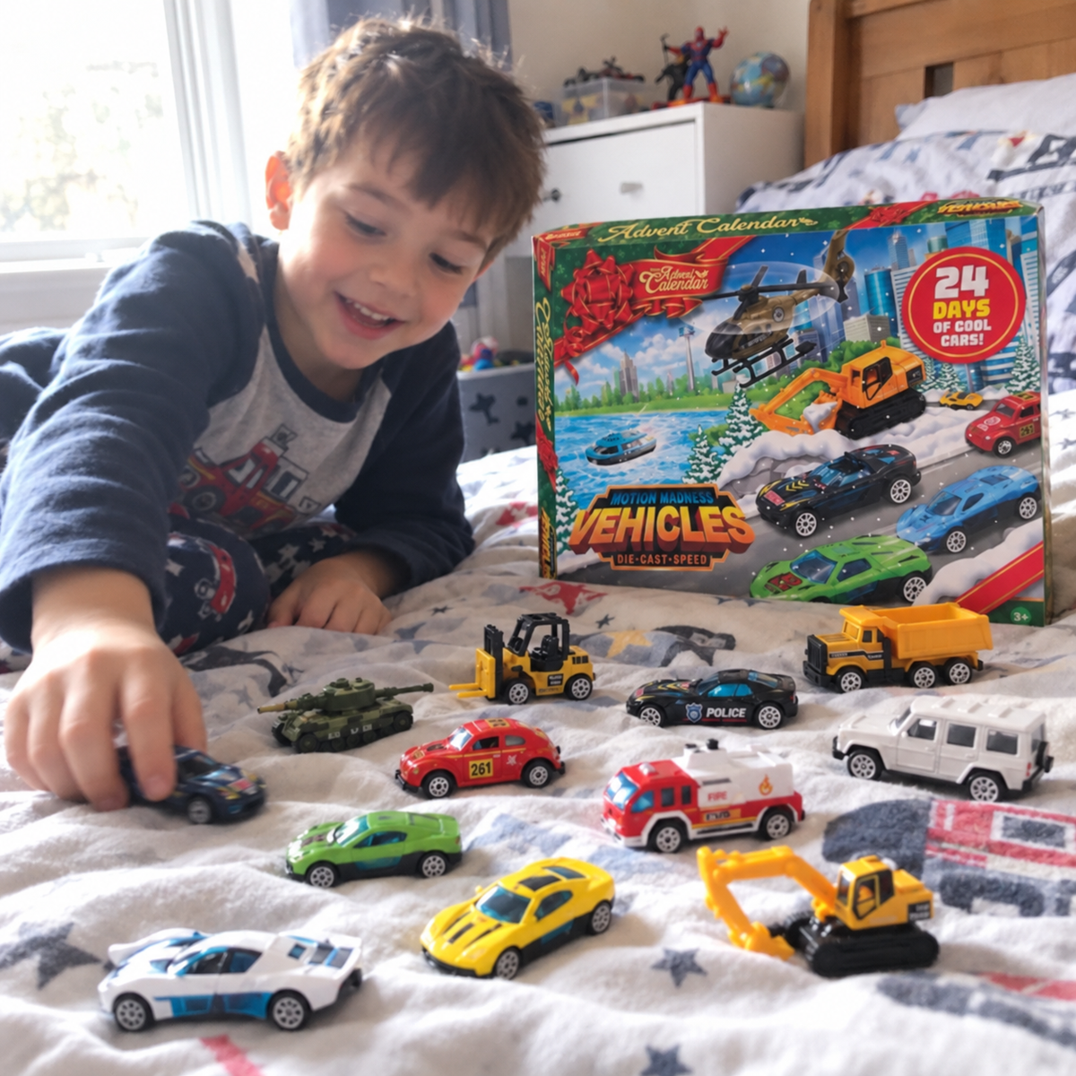 The advent calendar with a car behind every door