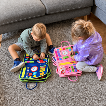 The Montessori busy book for calm, screen-free play