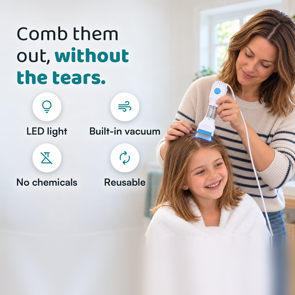 LED Lice Comb | Spots, combs and vacuums