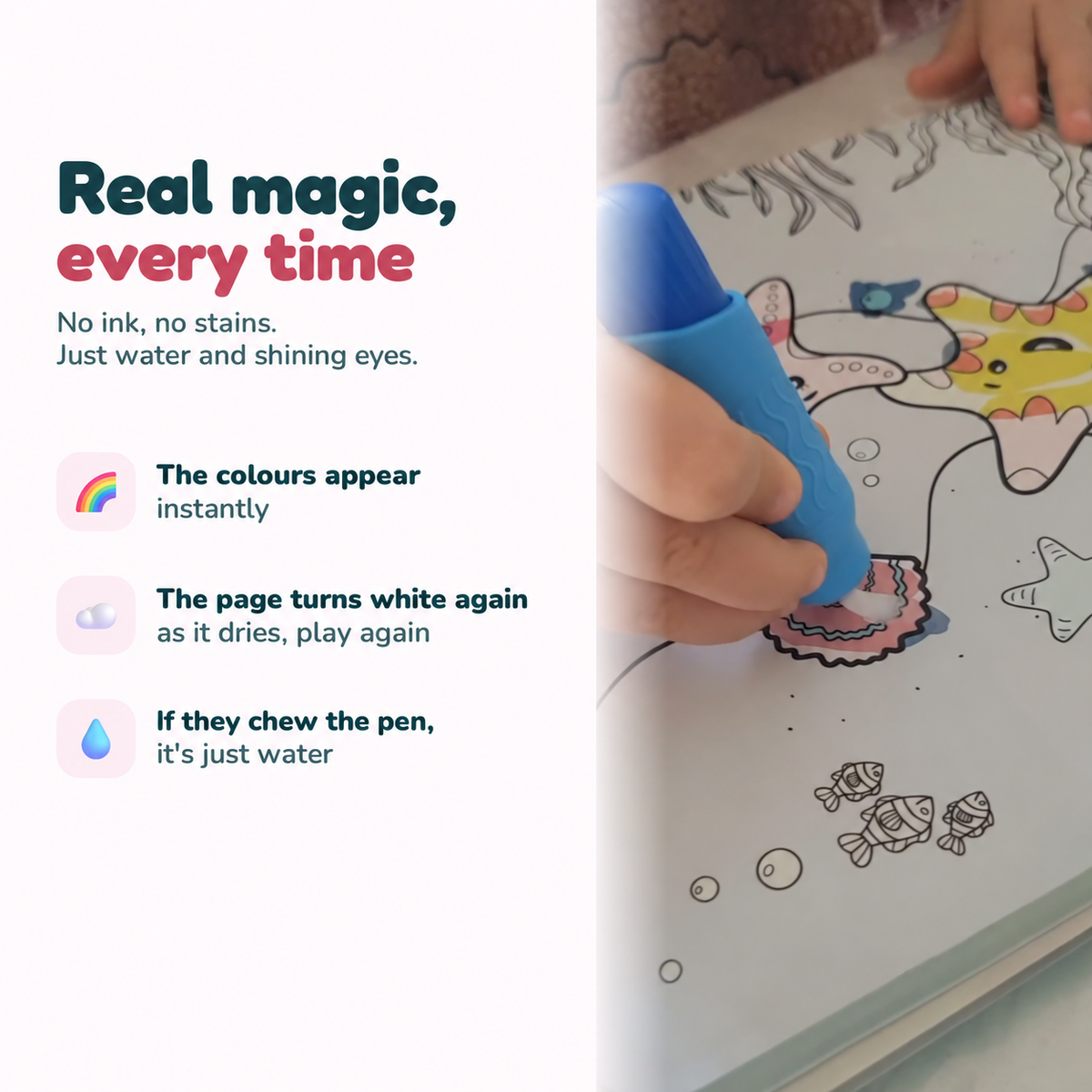 KIDDUC magic water colouring book