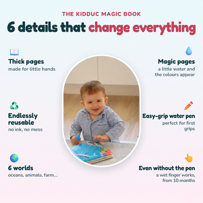 KIDDUC magic water colouring book